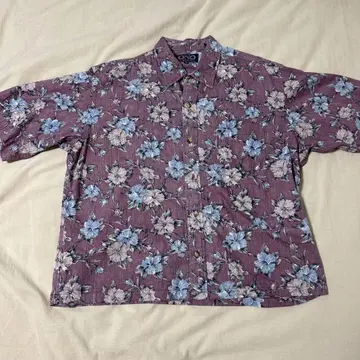 ONO 꽃무늬 반팔 셔츠 XL