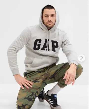 GAP 그레이 후드 부착 후드티