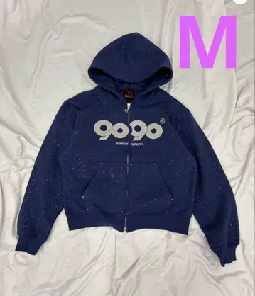 9090 girl OG Logo Glitter Hoodie