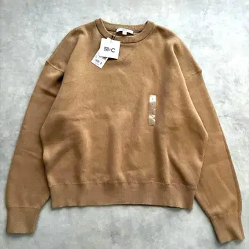미사용 택 포함 UNIQLO C 스무스 코튼 크루넥 스웨터 L