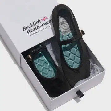 ROCKFISH WEATHERWEAR 블랙 플랫슈즈