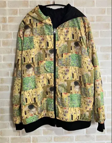 graniph GUSTAV KLIMT 리버서블 점퍼 후드티 M