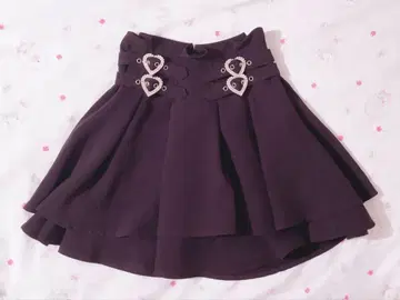ROJITA 하트 버클 2단 플레어 스커트 유아