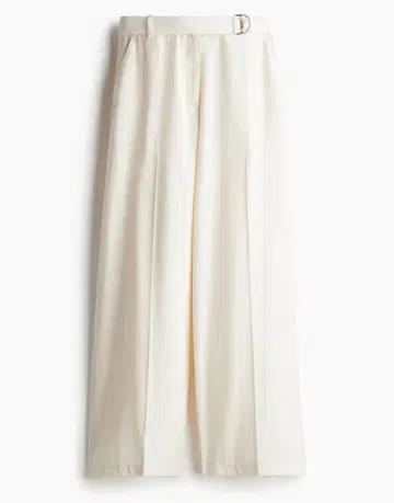H&M 벨티드 와이드 팬츠
