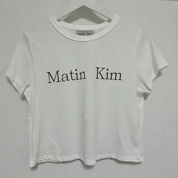 마뗑킴 화이트 티셔츠 M