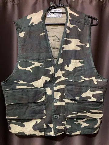 빈티지 카모 헌터 베스트