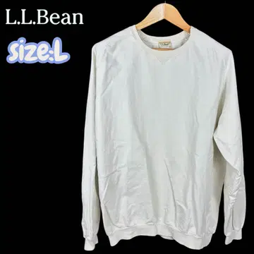 90s USA L.L.Bean 긴팔 티셔츠 크림 L 사이즈