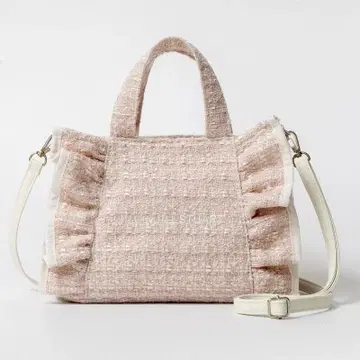 JILL by JILL STUART 트위드 프릴백 PINK ver.