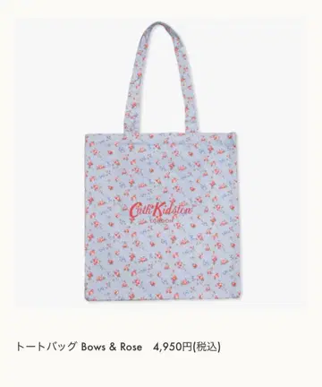 Cath Kidston 토트백 Bows & Rose 텐진 지하가 한정판