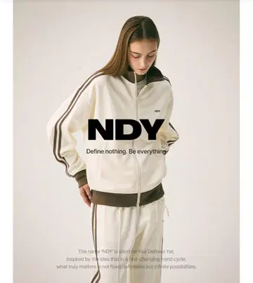 NDY 저지 Cream 트랙 자켓