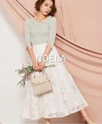 [택 포함 새상품] NOELA 메쉬 레이스 머메이드 스커트
