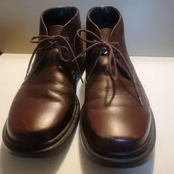 허시파피 다크 브라운 가죽 숏부츠 일본제 23.5cmEE