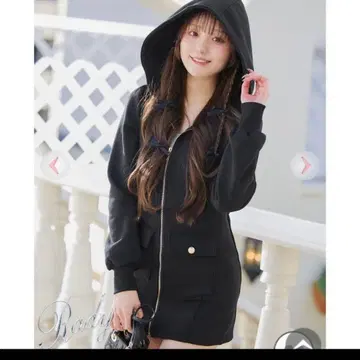 완판템 Rady 귀요미 퍼프 소매 원피스 속기모 후드티