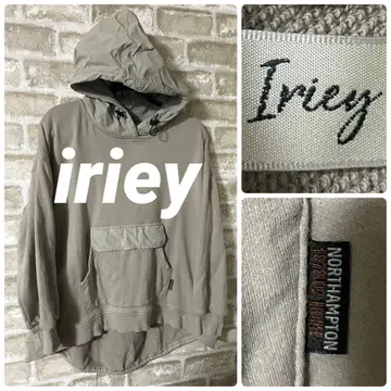 iriey 여성용 F 후드티 후디 이소재 나일론 무지