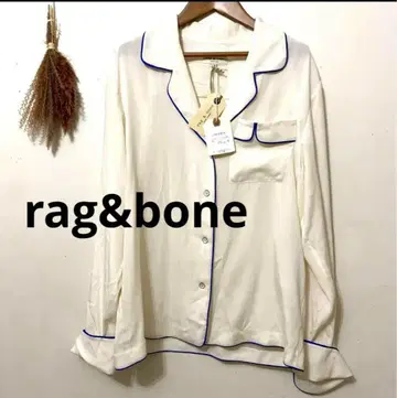 미사용 택 포함 러그앤본 오버 사이즈 실크 파자마 셔츠