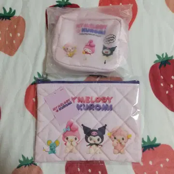 넷플릭스 마이멜로디 쿠로미 퀼팅 파우치 & 파우치 2종 세트