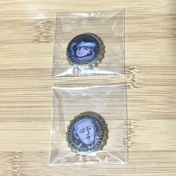 왕관 캔뱃지 오가타 시로이시 2개 세트