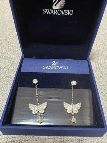 SWAROVSKI 팅커벨 버터플라이 귀걸이