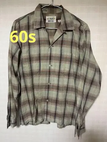 60s 맨해튼 오픈 카라 셔츠