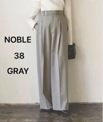 NOBLE 노블 에스테르 트윌 스트레치 슬랙스 팬츠 와이드 팬츠