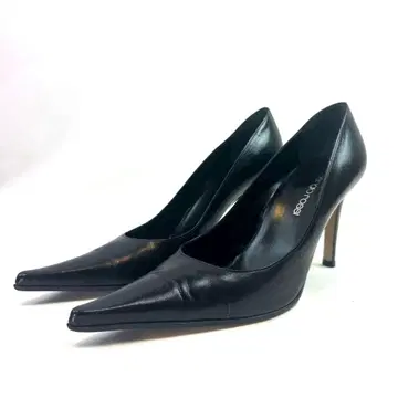 [ 새상품급 ] SergioRossi 블랙 스틸레토 하이힐