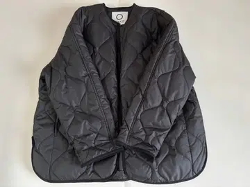 MARW UNITED ARROWS 퀼팅 미들 코트 블랙 36