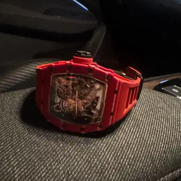 자동 와인딩 시계 레드