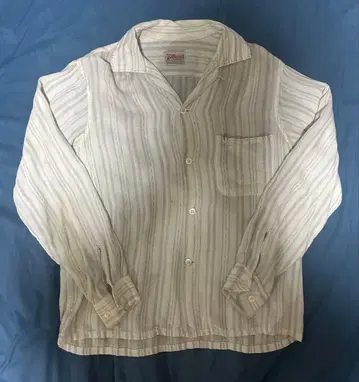 60's Berma stripe rayon shirt