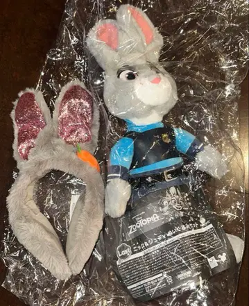 주토피아 주디 귀도리 봉제 인형 세트