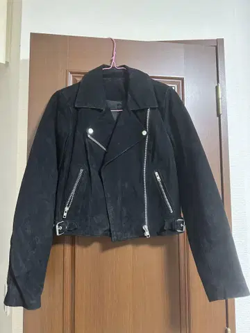 forever21 블랙 스웨이드 프린지 라이더 자켓 웨스턴
