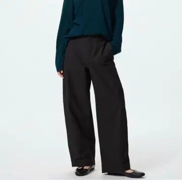 UNIQLO 저지 배럴 레그 팬츠