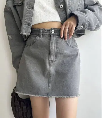 NICE CLAUP 모듬 미니 스커트 사다리꼴 스커트