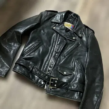 Perfecto by Schott NYC 블랙 가죽 라이더 자켓