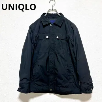 UNIQLO 유니클로 (S) 점퍼 블루종 자켓 지퍼 블랙