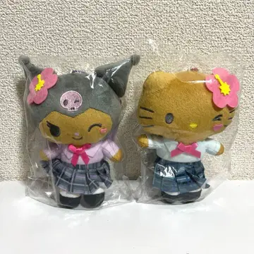 산리오 마스코트 파우치 갸루 2 헬로키티 쿠로미