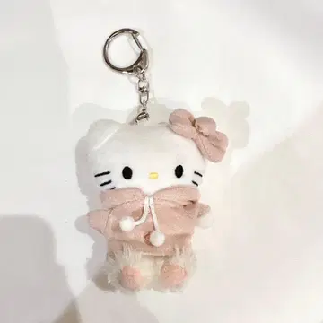 로리즈팜 me 토이 키링 키티 폼폼 핑크