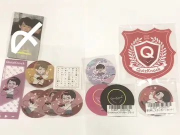 QuizKnock 스티커 북마커 츠루사키 스가이 가와무라 후쿠라 로고
