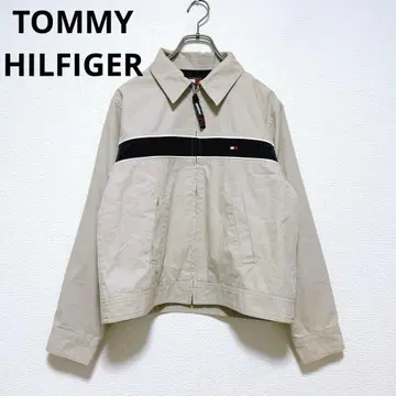TOMMY HILFIGER 점퍼 블루종 자켓 (M) 베이지 계열