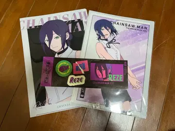 체인소 맨 레제 로손 콜라보 클리어 파일, 스티커