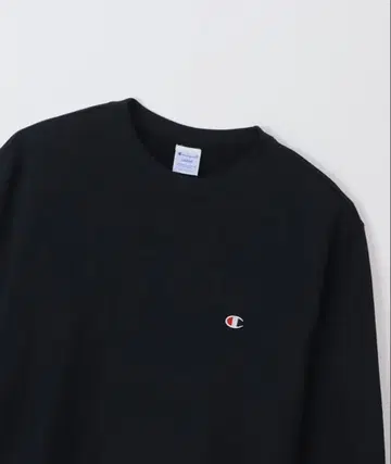 Champion 블랙 크루넥 트레이닝복