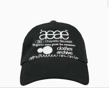aeae WEB LOGO 5PANNEL CAP [BLACK]