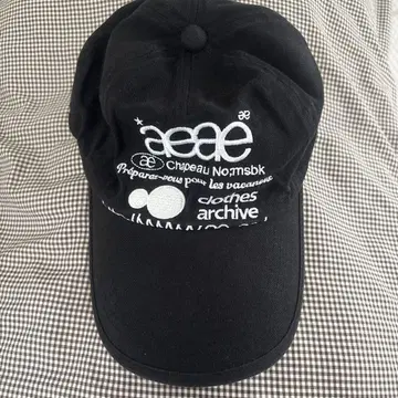 aeae WEB LOGO 5PANNEL CAP [BLACK]