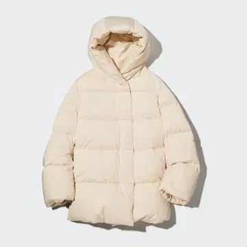 유니클로 파우더 필 다운 숏코트