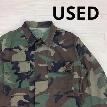 USED 구제 의류 긴팔 카모 패턴 자켓