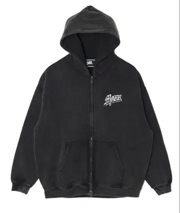mobb 지퍼 후드티 블랙 M