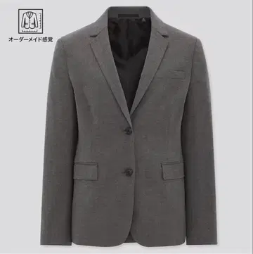 새상품급 유니클로 스트레치 테일러드 자켓 셋업 그레이
