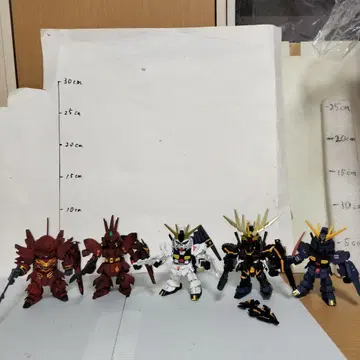 SD 건담 BB전사 뉴 건담 사자비 시난주 밴시 노른 페인팅 완성품