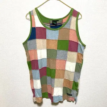 [ 빈티지 ] A HOPE HEMP 패치워크 탱크탑 L 사이즈