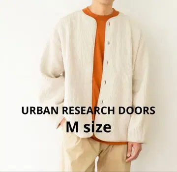 URBAN RESEARCH DOORS 퀼트 노카라 자켓 M