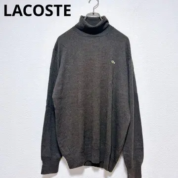 [컨디션 최상] LACOSTE 라코스테 니트 스웨터 차콜 터틀넥